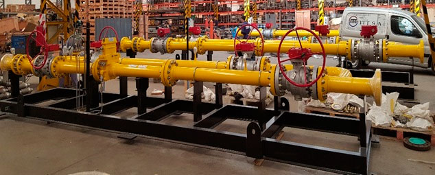 Skid de medición y regulación de Gas Alta/Baja presión