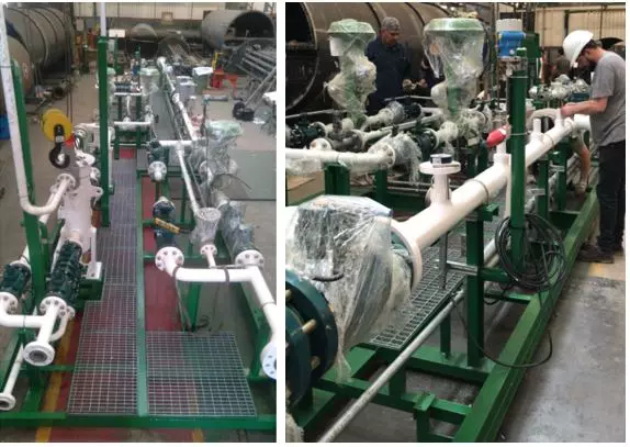 Skid de medición de gas